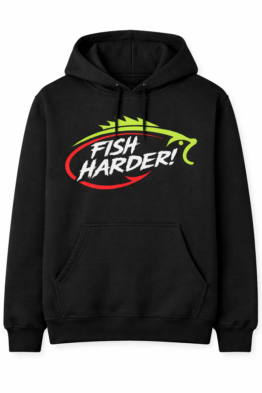 Fish Harder Hoodie Front
