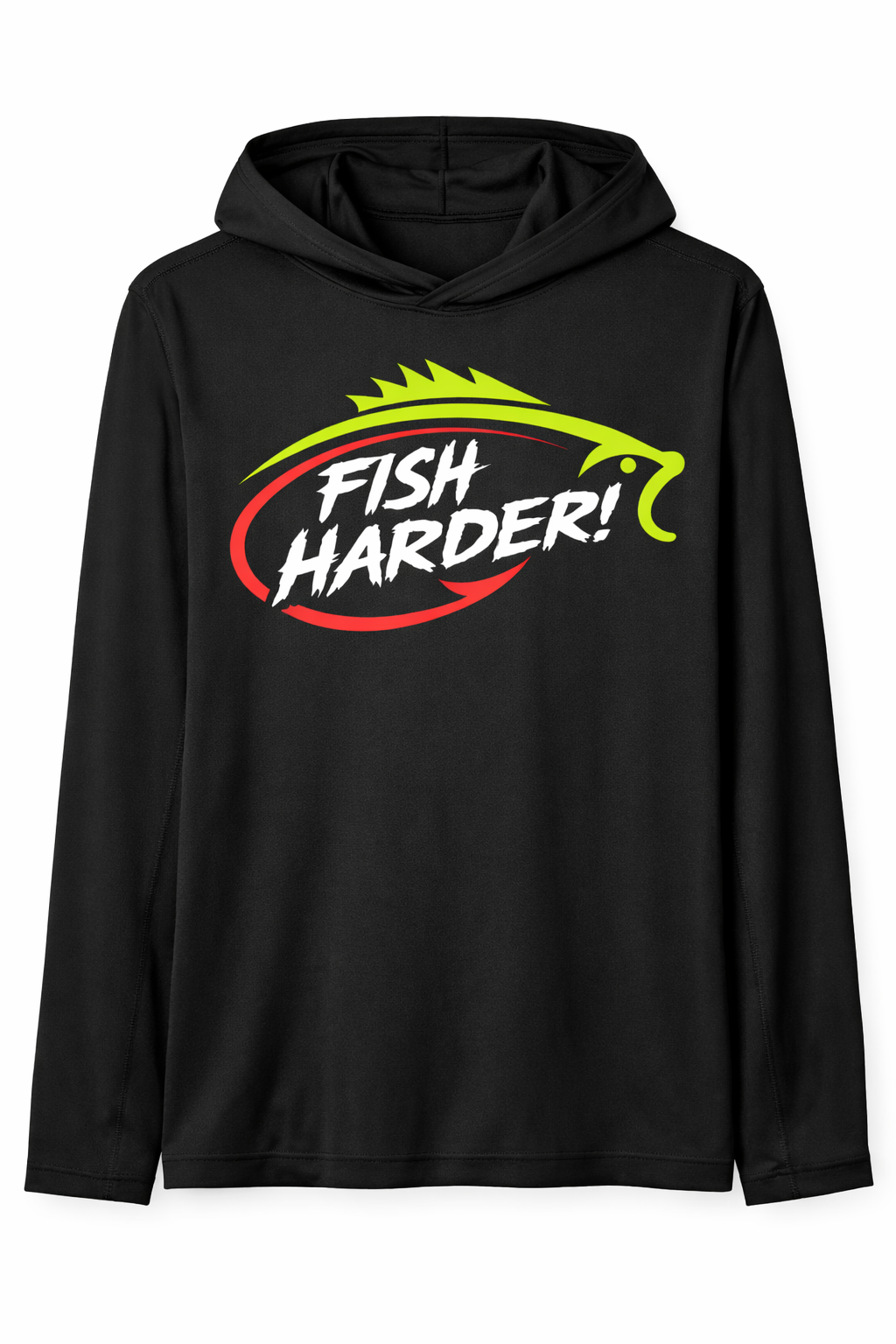 Fish Harder Performance UPF Hoodie